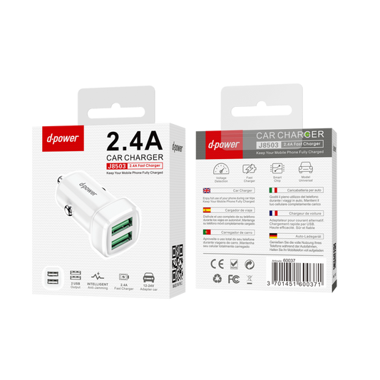 Adaptateur voiture 2 USB